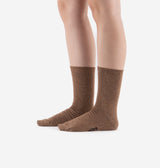 Meias Victoria Adulto BRILHO CAMEL