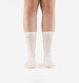 Meias Victoria Adulto CORAÇÕES BEGE