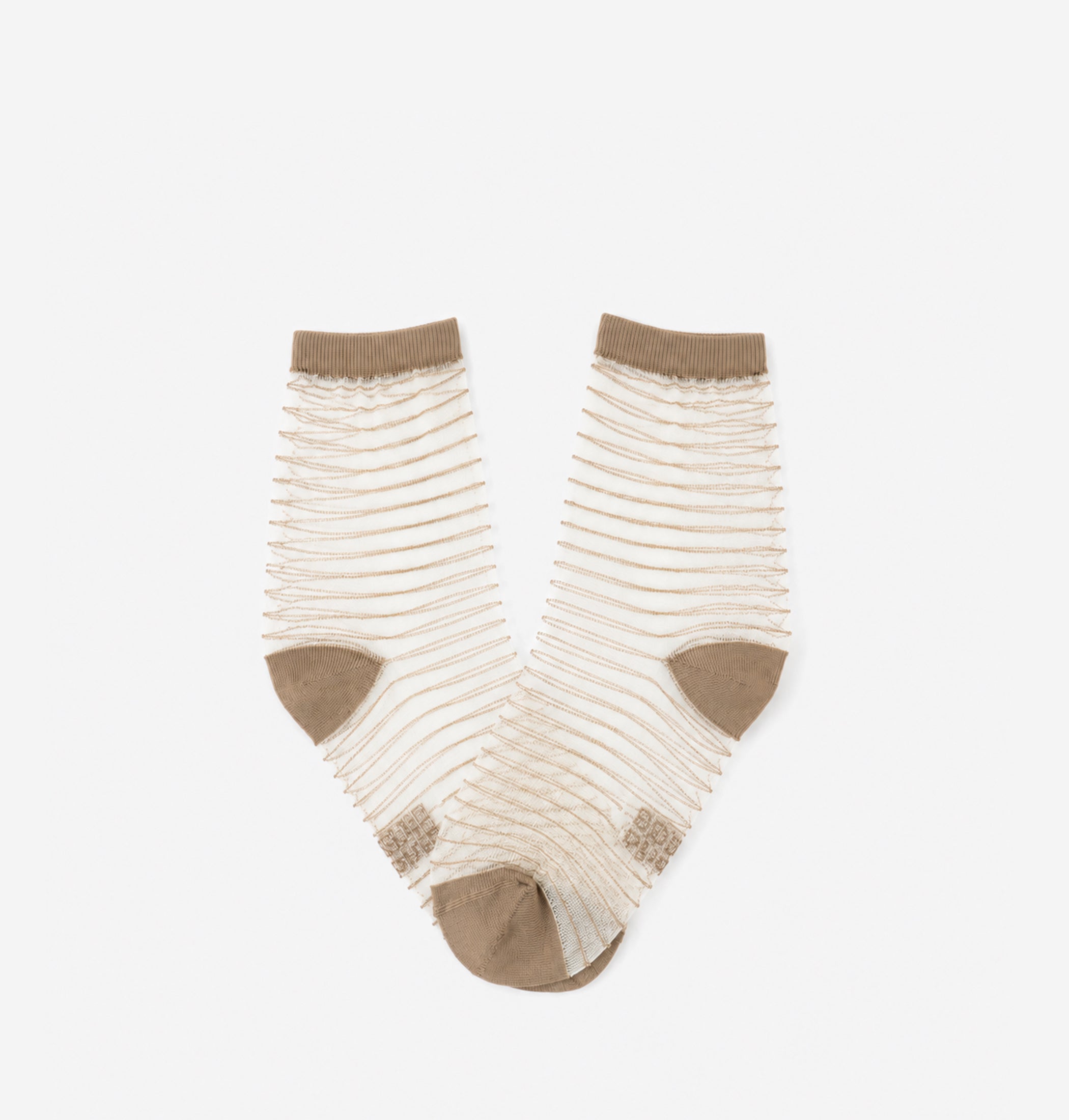 Meias Victoria Adulto TRANSPARENTES CAMEL