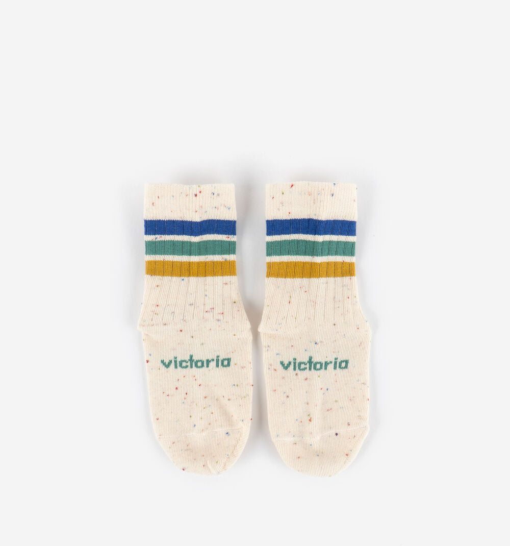 Meias Victoria TRICOLORES AZUL